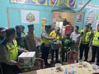 Sahur On The Jack, Ditlantas Polda Sultra Perkuat Sinergi Keselamatan Bersama Gojek Kendari