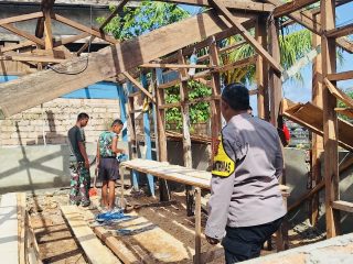 Sinergi TNI-Polri Bedah Rumah Warga Lewat Program TMMD Kendari